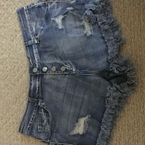 Amazon distressed denim shorts XL